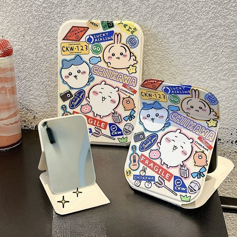 Ckw Foldable Makeup Mirror Cut - Travel Accessories For Girls ulasan dan harga