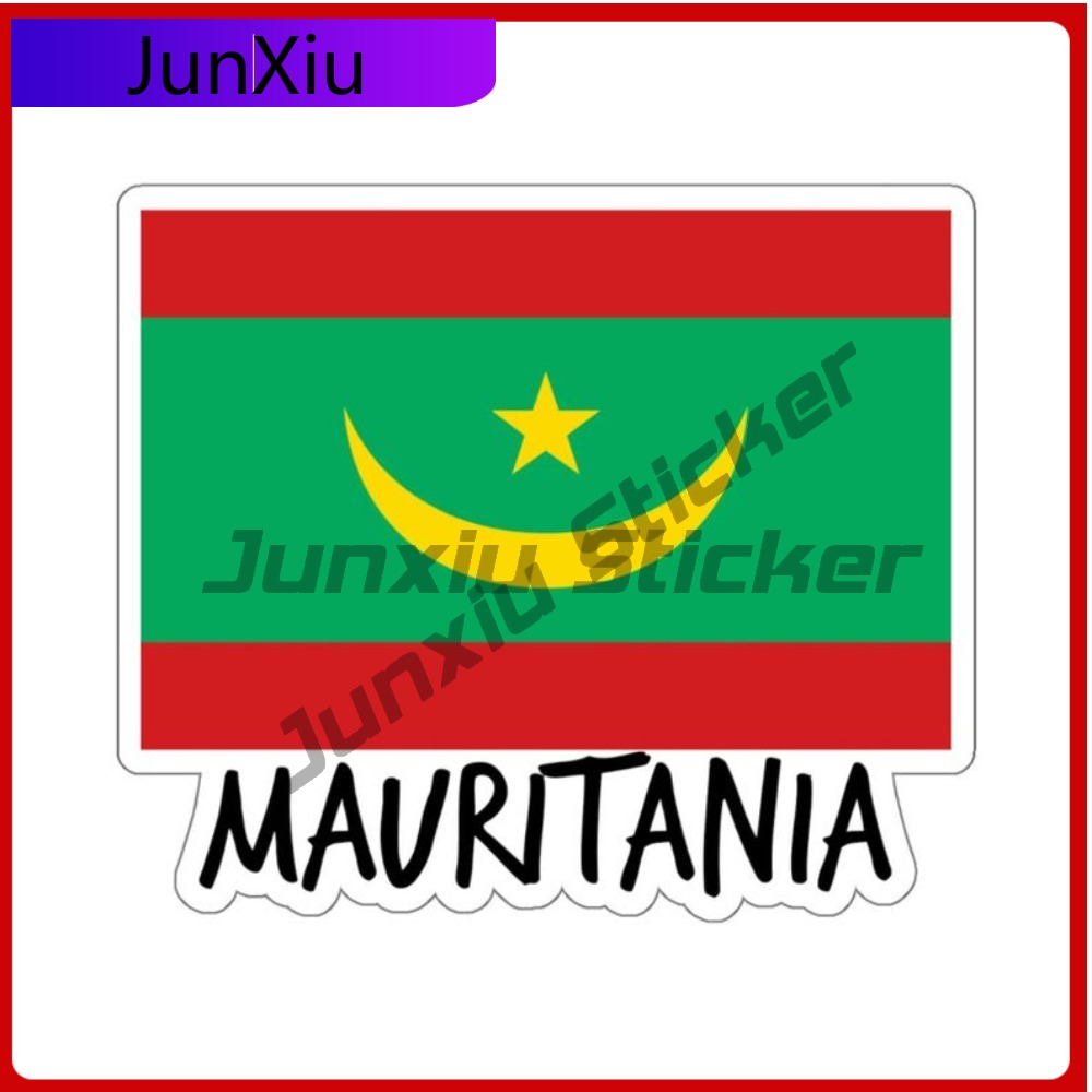 Mauritania Flag Travel Sticker - Travel Accessories In Car ulasan dan harga