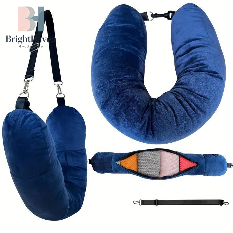 Travel Neck Pillow With Fillab - Travel Pillow Inflatable ulasan dan harga